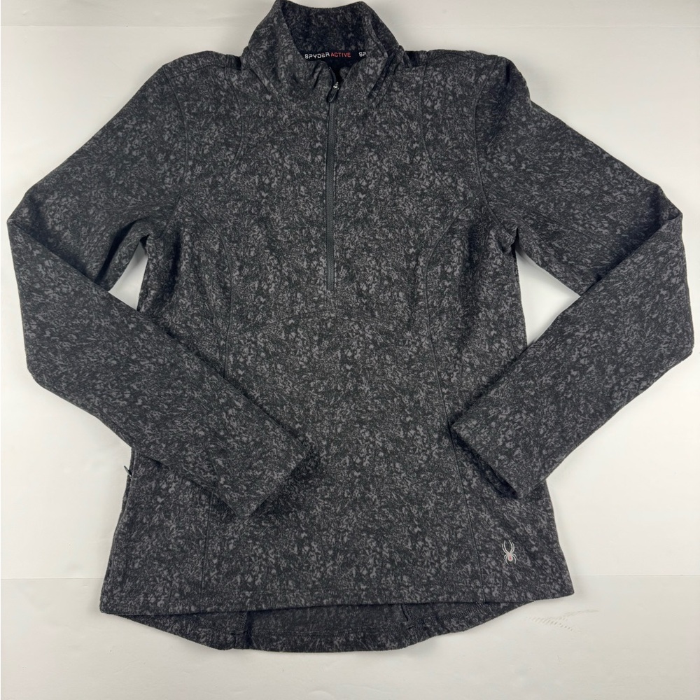 Spyder 1/4 zip long sleeve fleece pullover size medium